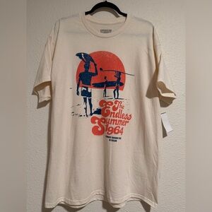 The Endless Summer 1964 Graphic Short Sleeve Tee - Cream/Red/Blue